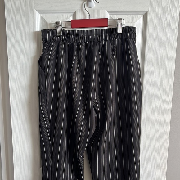 Belted Trousers | Striped Dress Pants - Picture 6 of 10